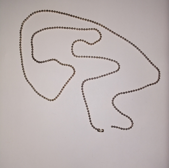 Set of 5 ball chain necklaces, gold color,  new never used. - Picture 5 of 11